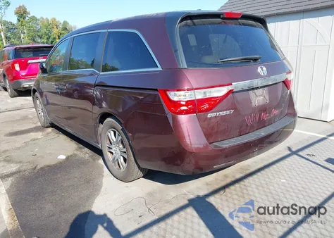 2011 Honda Odyssey Ex-L из США, поврежденный, VIN 5FNRL5H6XBB079394